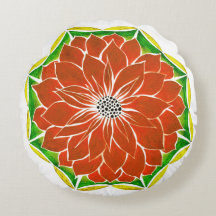 ORANGE POINSETTIA Design