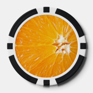 Orange Poker Chips
