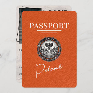 Orange Poland Passport Save The Date