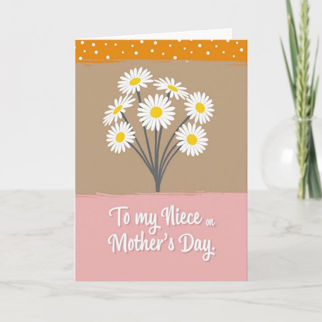 Orange Polka Dot Mothers Day Card (Front)