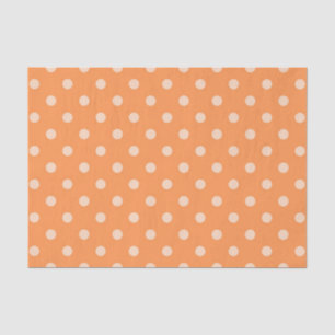 Orange Polka Dot Tissue Paper