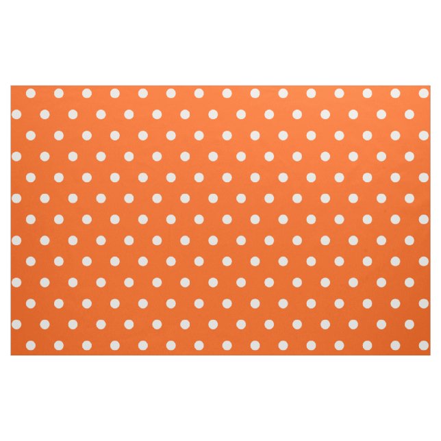 Orange Polka Dots Art Craft Sewing Quilting Fabric (Yard)