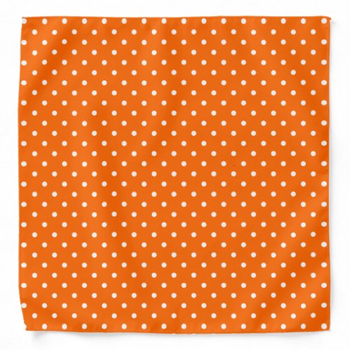 Orange Polka Dots Bandana