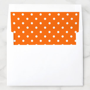 Orange Polka Dots Envelope Liner