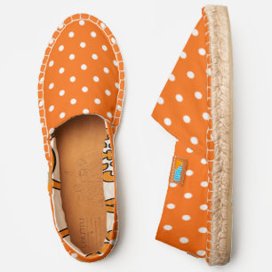 Orange Polka Dots Espadrilles