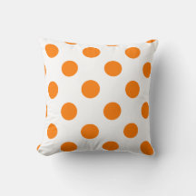 Orange Polka Dots Pattern Trendy Girly Modern Cute