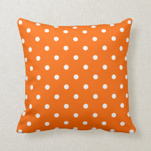 Orange Polka Dots Pillow