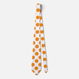 Orange Polka Dots Tie