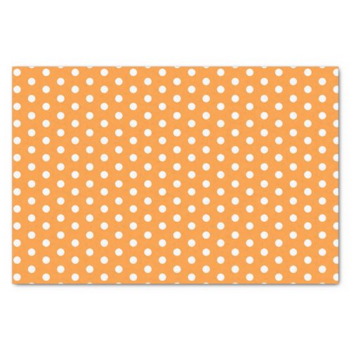 Orange Polka Dots Tissue Paper