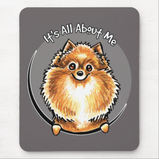 Orange Pomeranian IAAM Mouse Pad