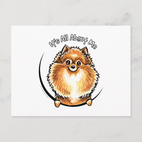 Orange Pomeranian IAAM Postcard