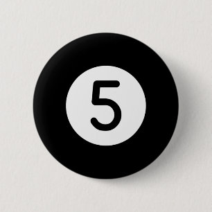 Orange Pool Ll Number Five Billiards Snooker Billa Button