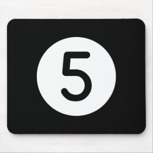 Orange Pool Ll Number Five Billiards Snooker Billa Mouse Pad