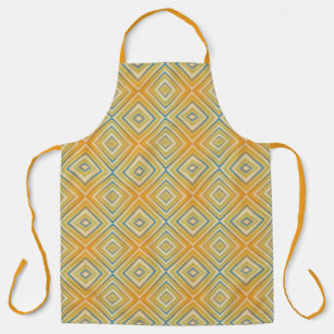 Orange Pop Alternative Diamond Pattern Apron