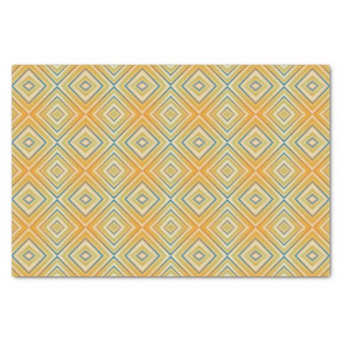 Orange Pop Alternative Diamond Pattern Tissue Paper