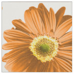 Orange Pop Daisy Pattern Fabric