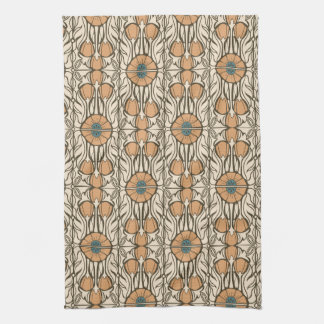 Orange Poppies-Arts and Crafts Kitchen Towels