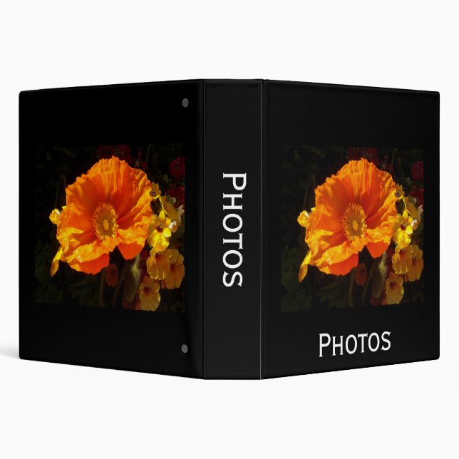Orange Poppies Binder (Background)