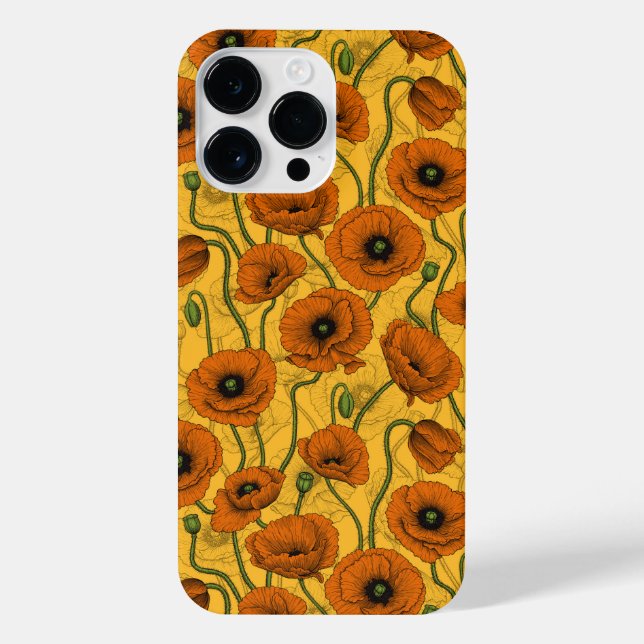 Orange Poppies iPhone Case (Back)