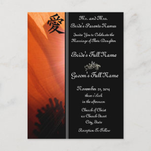 Orange Poppy Wedding Invitations and Favors