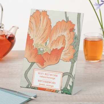 Orange Poppy - WIFI Password Guest Information 