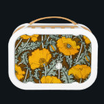 Orange Poppy Yubo Lunchbox<br><div class="desc">Yubo Lunchbox with vintage floral design showing orange poppy flowers.</div>