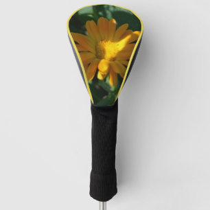 Orange Pot Marigold Flower (Calendula officinalis) Golf Head Cover