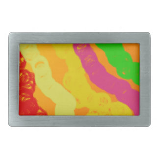 orange powerful rectangular belt buckle