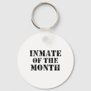 Orange Prison Jail Inmate Prisoner Funny Halloween Keychain