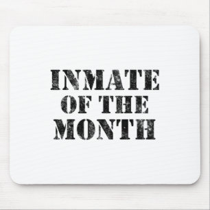 Orange Prison Jail Inmate Prisoner Funny Halloween Mouse Pad
