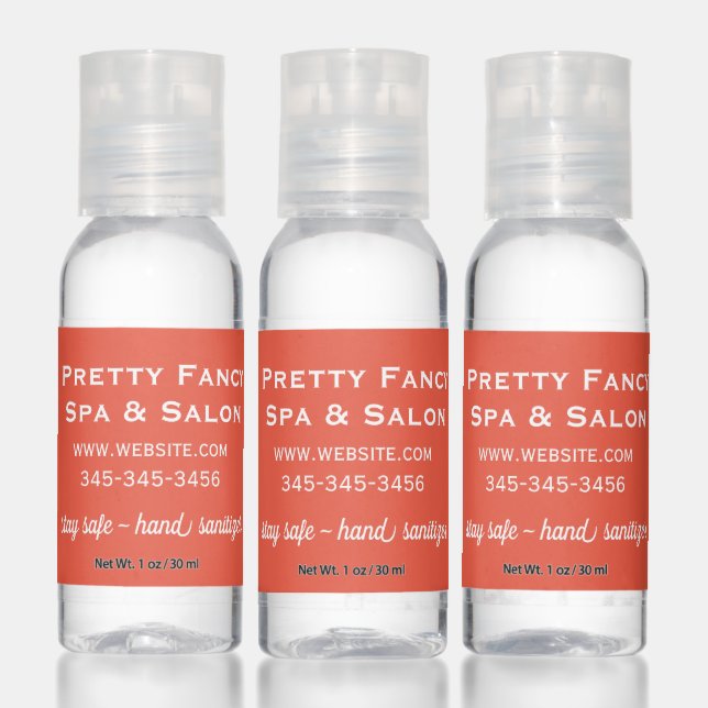 Orange Promotional Business Hand Sanitizer (Set)