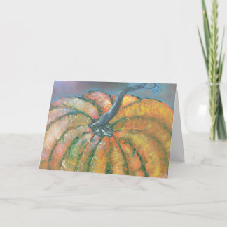 Orange Pumpkin Card