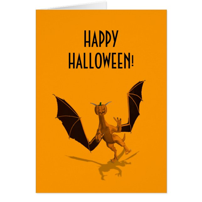 Orange Pumpkin Dragon Cards (Front)