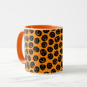 Orange Pumpkin Elegant Vintage Halloween Mug