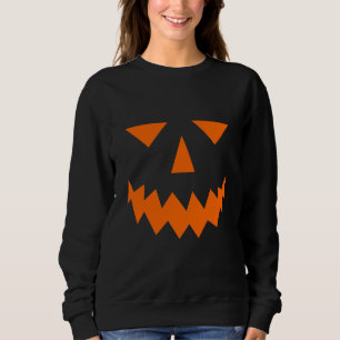 Orange Pumpkin Face Sweatshirt