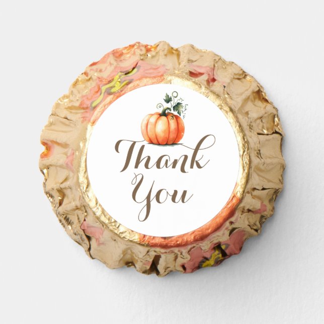 Orange Pumpkin Favor Candy (Front)