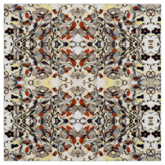 Orange Pumpkin Floral Fabric