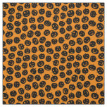 Orange Pumpkin Happy Halloween Modern Fabric