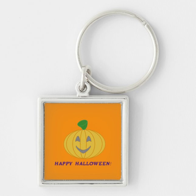 Orange Pumpkin Keychain (Front)