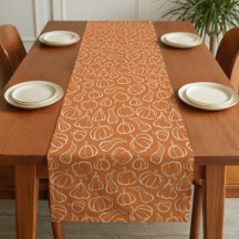 Orange Pumpkin Pattern Fall Autumn Halloween Decor
