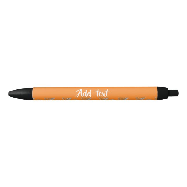 Orange pumpkin pattern pen (Front)