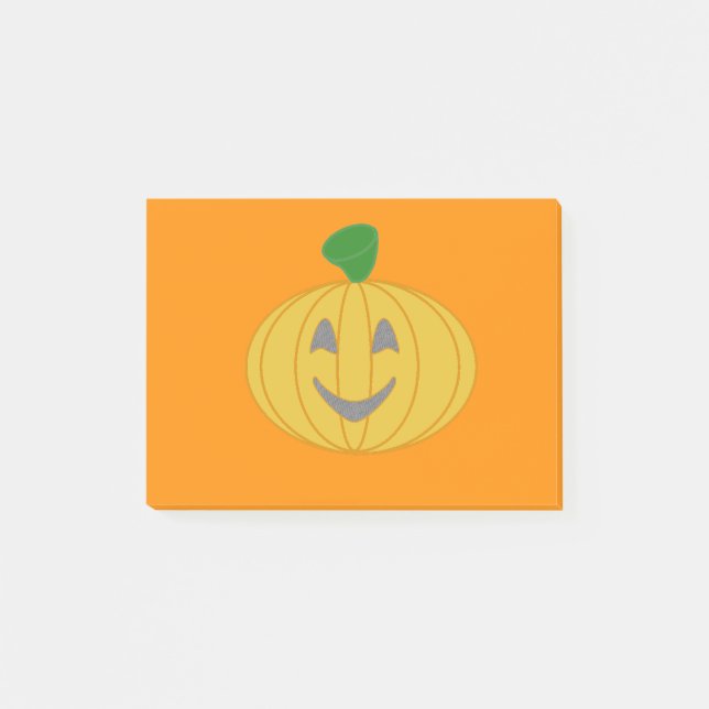 Orange Pumpkin Post-it Notes (Front)