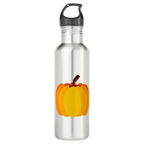 Orange Pumpkin Stainless Steel Water Bottle