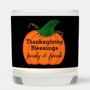 Orange Pumpkin Thanksgiving  Scented Candle