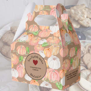 Orange Pumpkins Baked Gifts With Ingredients Favor Boxes