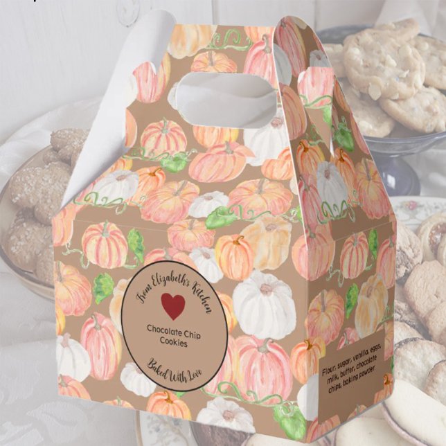 Orange Pumpkins Baked Gifts With Ingredients Favor Boxes (Creator Uploaded)