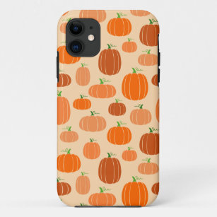 Orange pumpkins iPhone 11 case