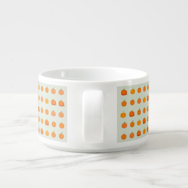  Orange Pumpkins Pattern Bowl (Back)