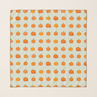  Orange Pumpkins Pattern Scarf