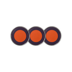 Orange Puprle Design Golf Ball Marker